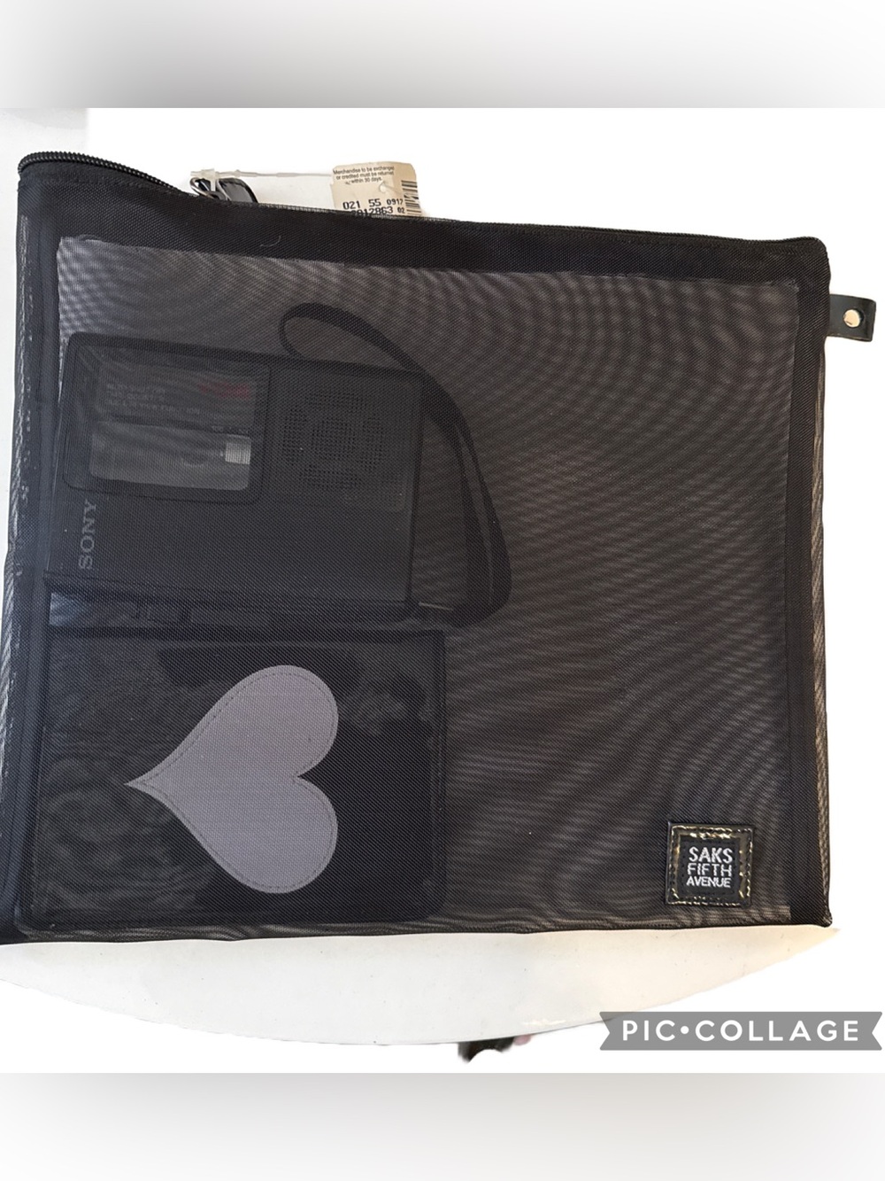 Saks Fifth Avenue Black Men's Nylon Travel Pouch